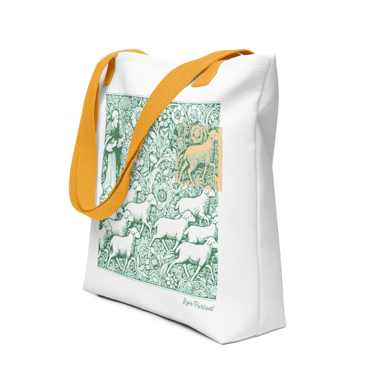 Parable of the Lost Sheep - Christian Tote Bag with Bible Verse Inspired Design