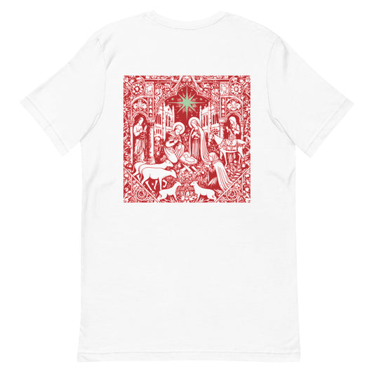 Unto Us a Savior Red T-shirt - Men's and Women's